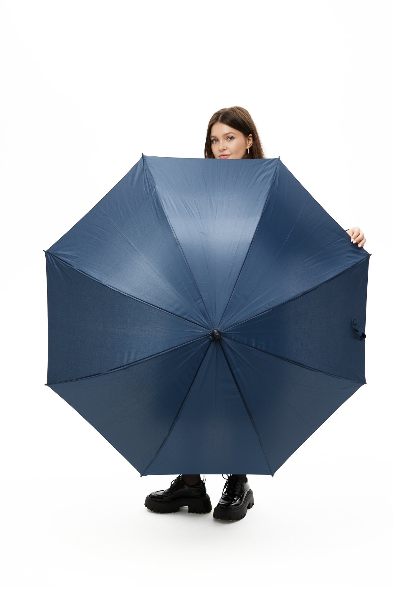 Зонт-трость RAINDROPS, голубой — фото 1