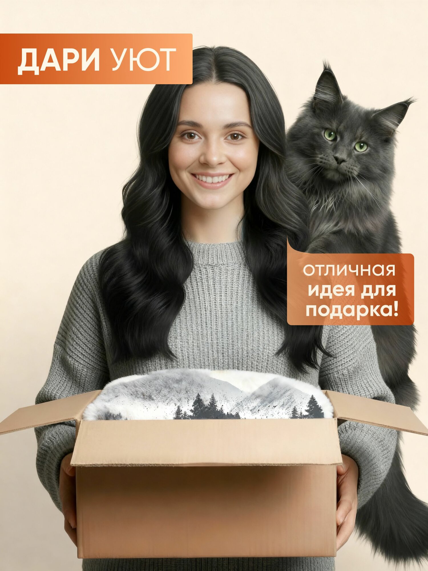 Плед "Эверест", 200x220 см, велсофт, 100 % полиэстер от Galtex — фото 1