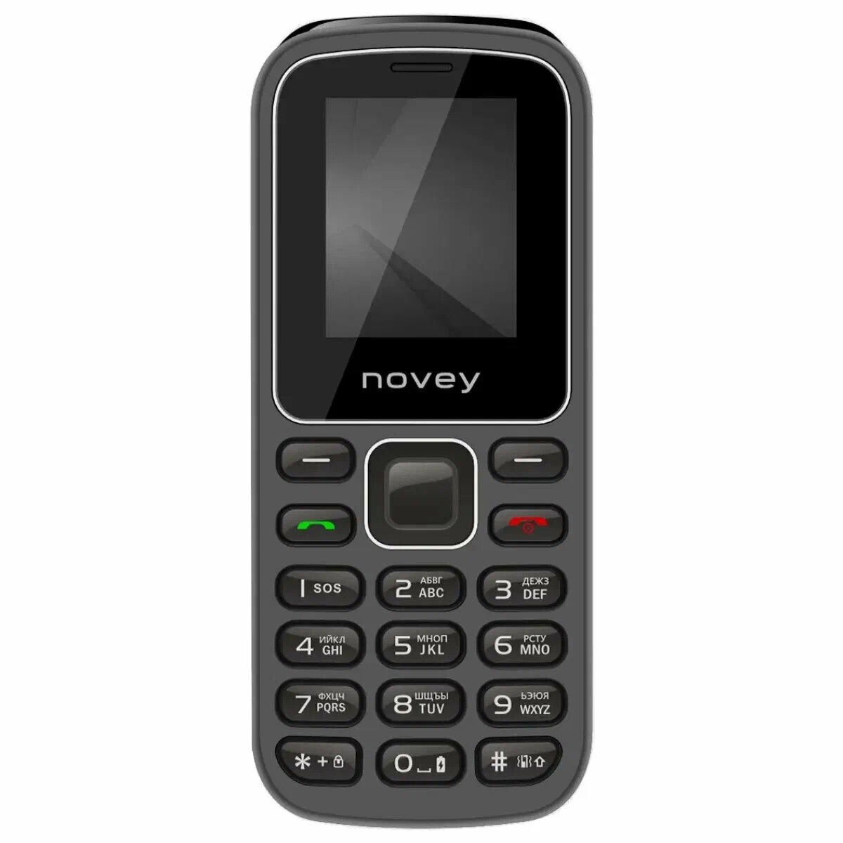 Телефон Novey M185, 2 SIM, 32MB RAM, 1GB ROM, Android, серый