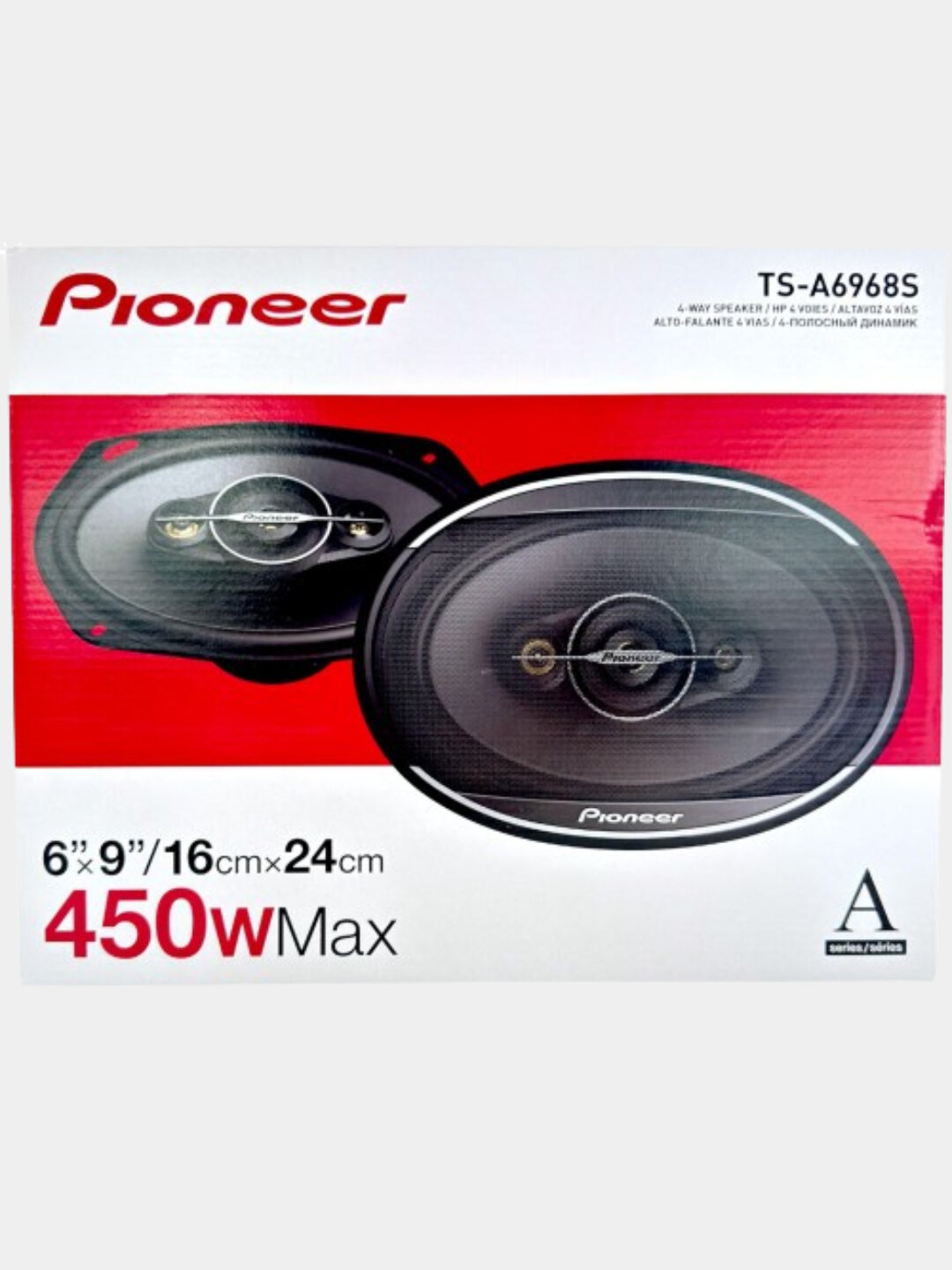 Колонки автомобильные Pioneer TS-A6968S, 2 полосы, 6x9", 80Вт — фото 1