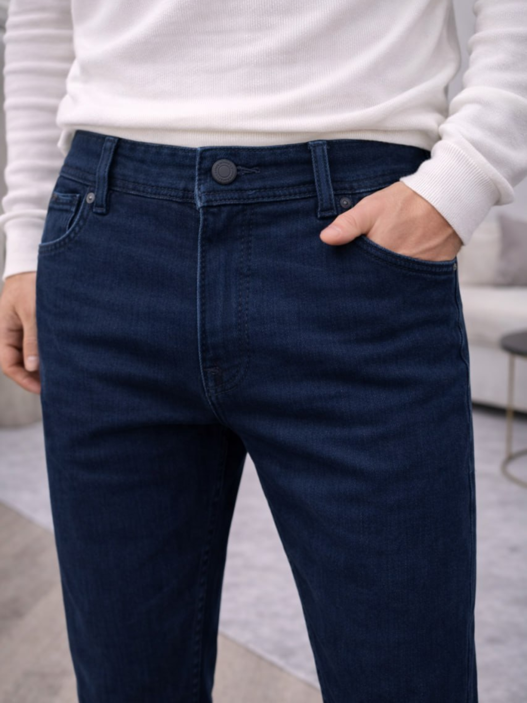 Джинсы классические  1, размер 31, темно-синий — фото 1