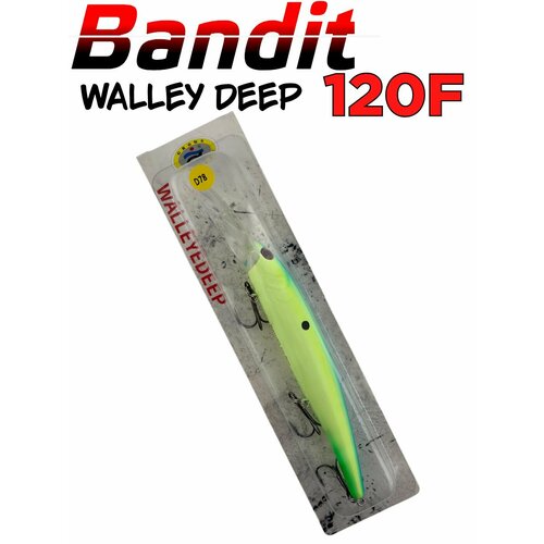 Bandit Walleye Deep воблер для троллинга 12см / Плавающая приманка бандит для рыбалки