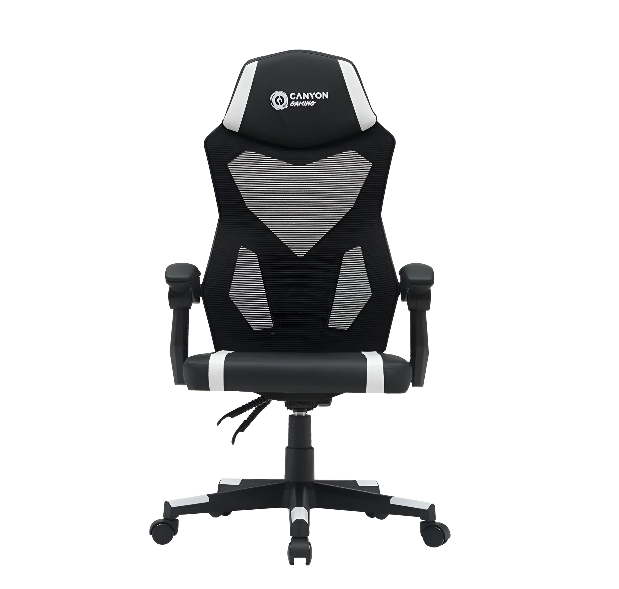 Эргономичное игровое кресло Canyon CNE-MCH01 White для геймеров.
