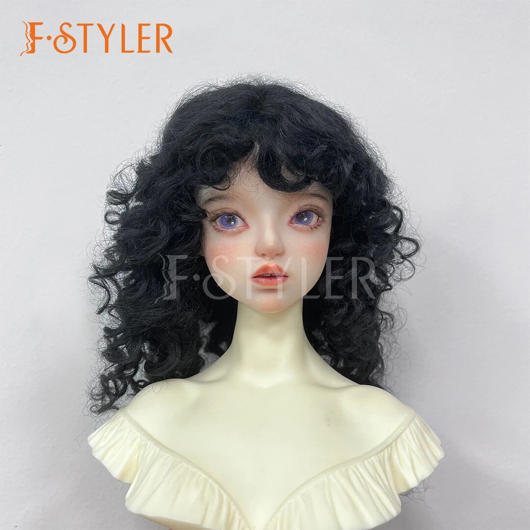 Парик для куклы FStyler мохер разные цвета 1/3 1/4