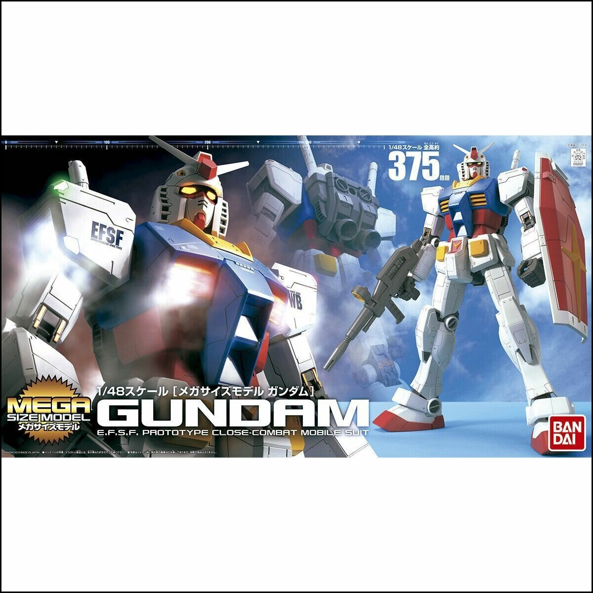 Bandai MEGA SIZE 1/35 Gundam RX-78-2 Мегаразмерная модель-wj-jiaqirenmoxing