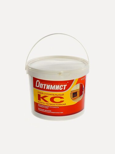 Изображение товара Клей строительный Оптимист КС K503, водостойкий, термостойкий, морозостойкий, однокомпонентный, 9 кг, для внутренних работ