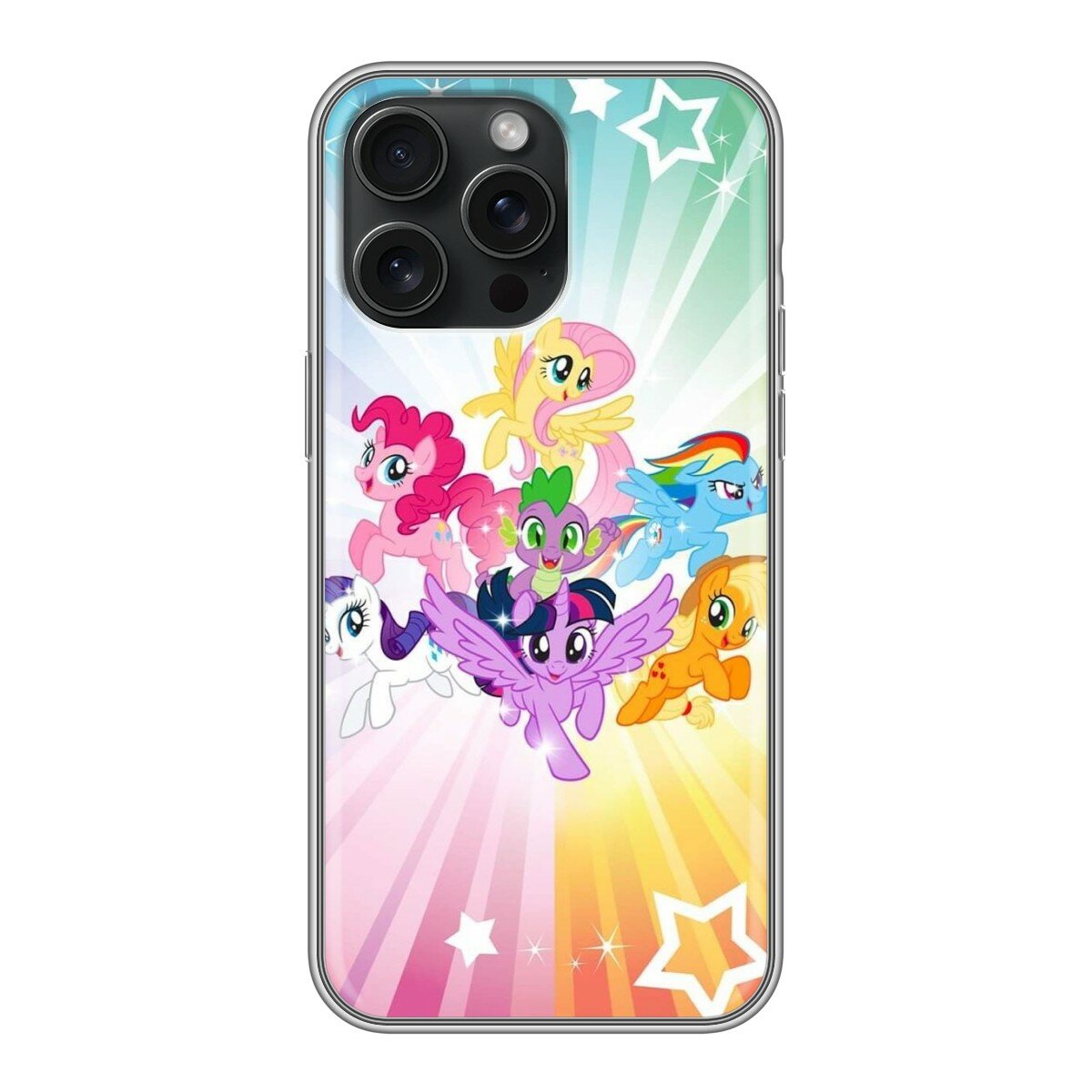 Чехол для Iphone 15 Pro Max с принтом для девочек с Пони (Айфон 15 Про Макс)