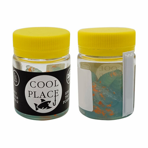 Приманка Cool Place Maggot 4см, цвет голубой (оранжевая крошка), с ароматом сыра