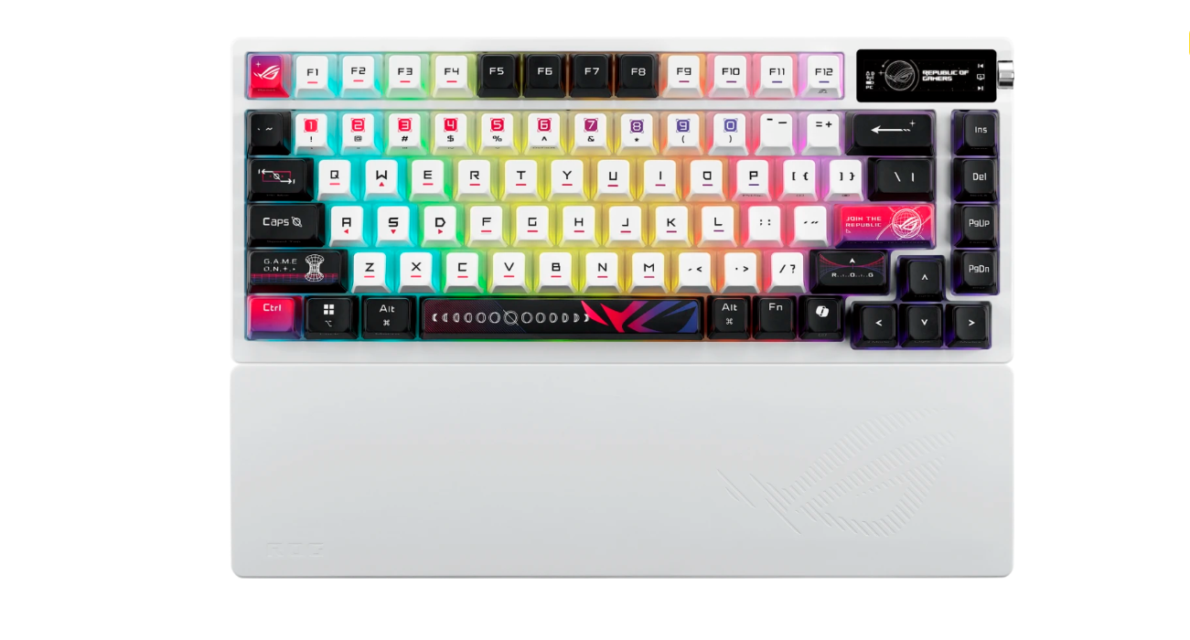 Клавиатура Asus ROG Azoth X Gaming Keyboard (Snow V2) (90MP044F-BKRA30)