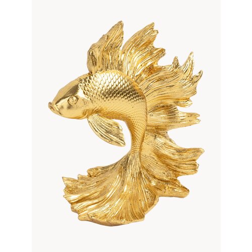 Статуэтка Kuchenland 20 см полирезин золотистая Рыбка Goldfish 1990₽