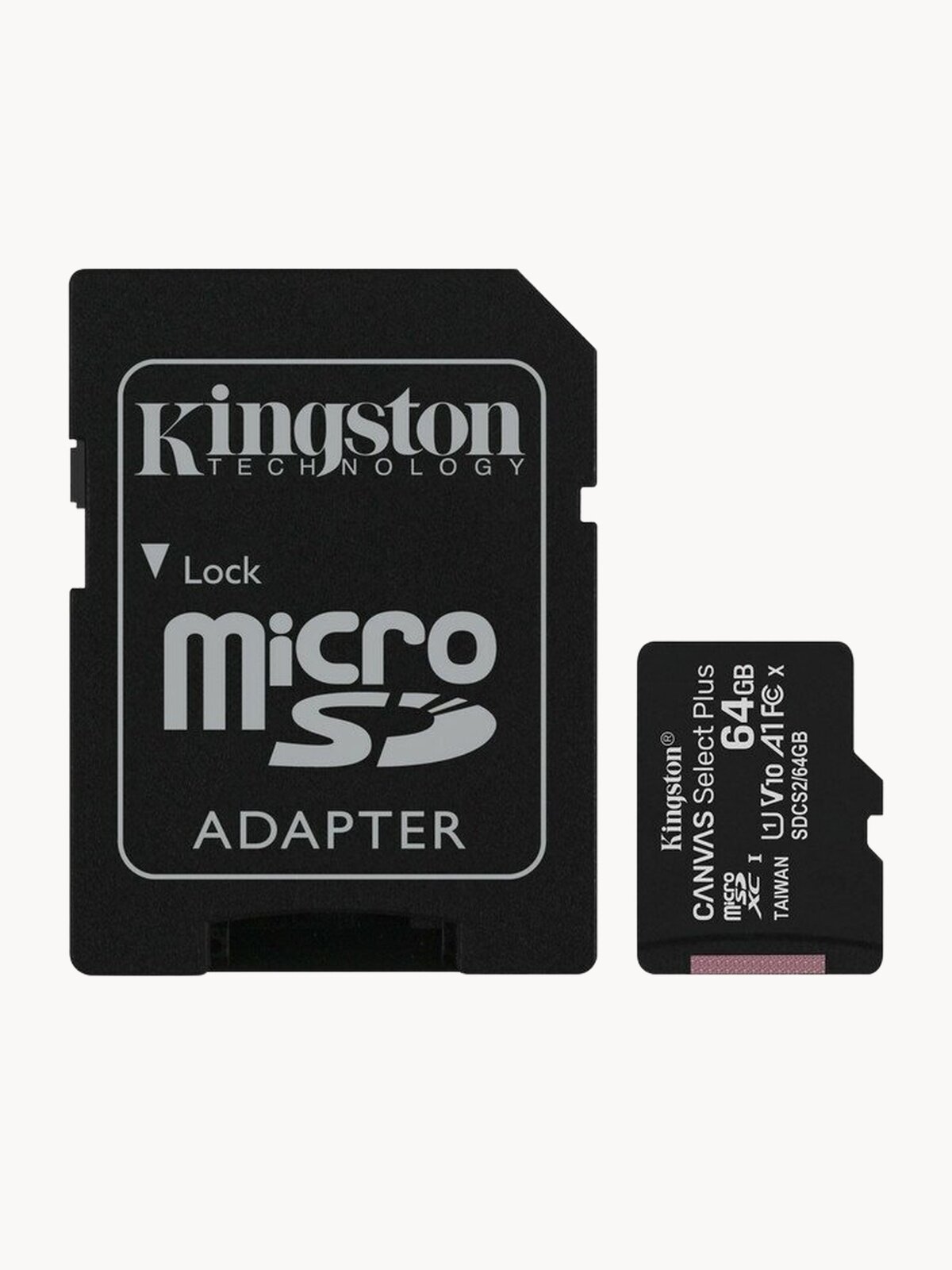Флеш накопитель 64 Гб флеш карта Kingston Canvas Select Plus microSDXC UHS-I +ад, SDCS2/64Gb