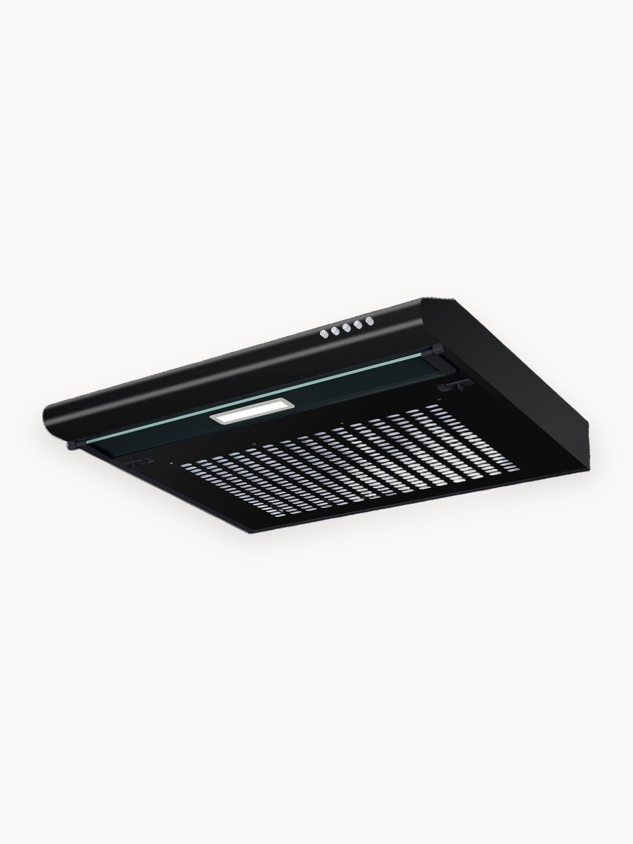 Кухонная вытяжка MAUNFELD MPC 60 чёрный, уровень шума 59 дБ.