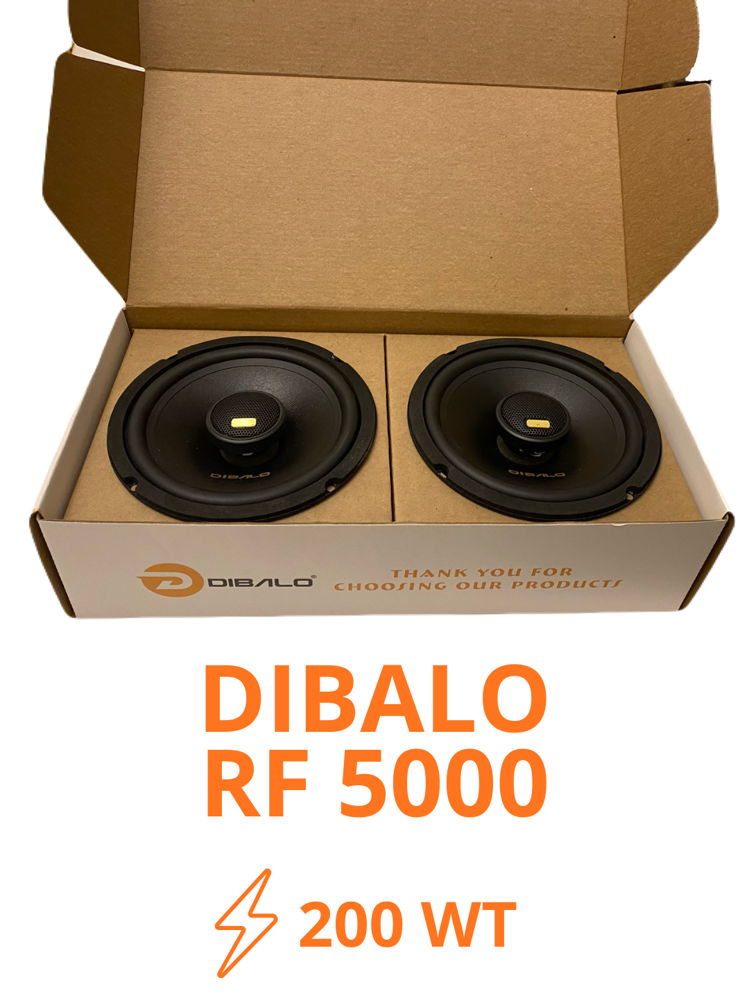 Автомобильная колонка — акустика для машины, мощный звук DIBALO RF 5000