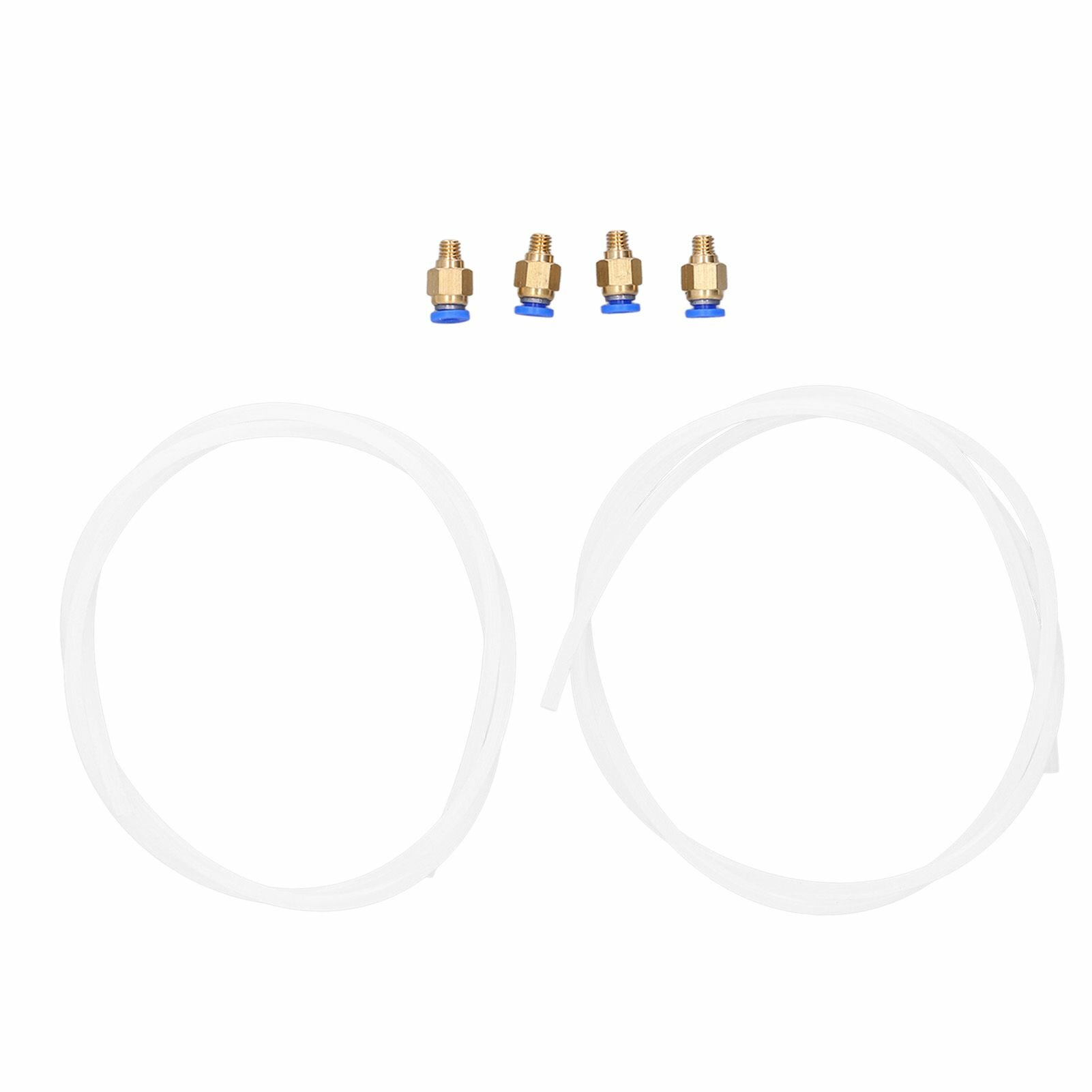 Комплект пневматических трубок из птфэ с латунным прямым пневматическим разъемом PC4-M6 для 3D-принтера