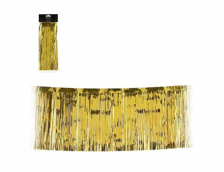 Дождик ёлочный переливы праздничных тонов, винил, золотой, 300х30 см, Edelman 1170994