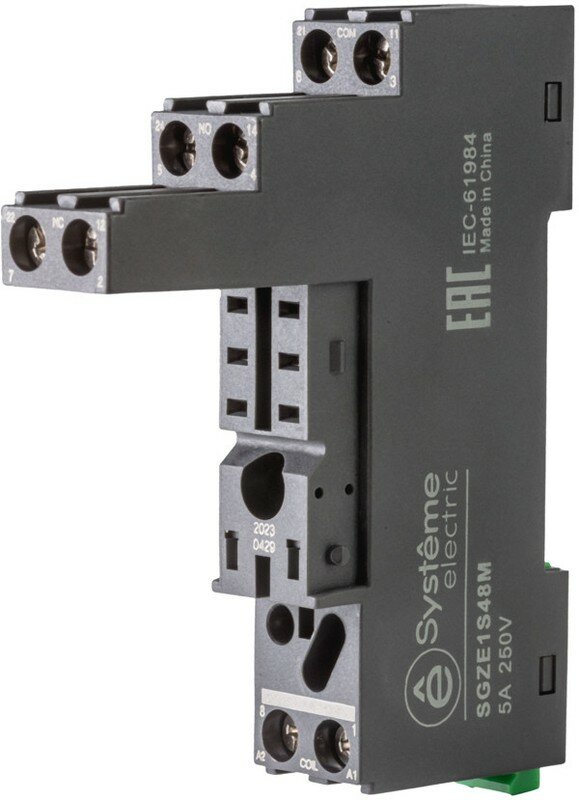 SGZE1S48M - Розетка для реле 2СО скоба separate — фото 1