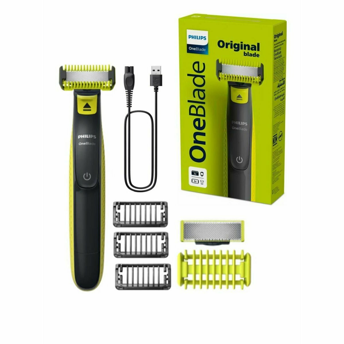 Триммер для бороды и усов Philips OneBlade QP2824/10 (2 лезвия)