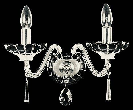 Настенный светильник хрустальный Elite Bohemia Чехия N613/2/18 N кол-во ламп:2 цвет арматуры - никель