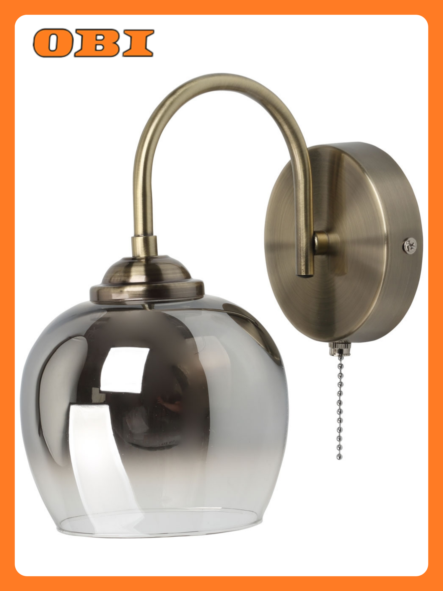 Бра альфа 1хE27х60 Вт состаренная латунь 25х12х21 см