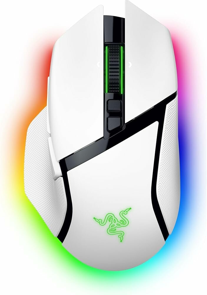 Игровая беспроводная мышка Razer Basilisk V3 Pro 35K, RGB, USB-A/WL/BT, до 210 часов работы, белый