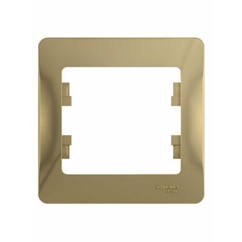 Рамка Schneider Electric Glossa одноместная горизонтальная титан (комплект из 5 шт.)