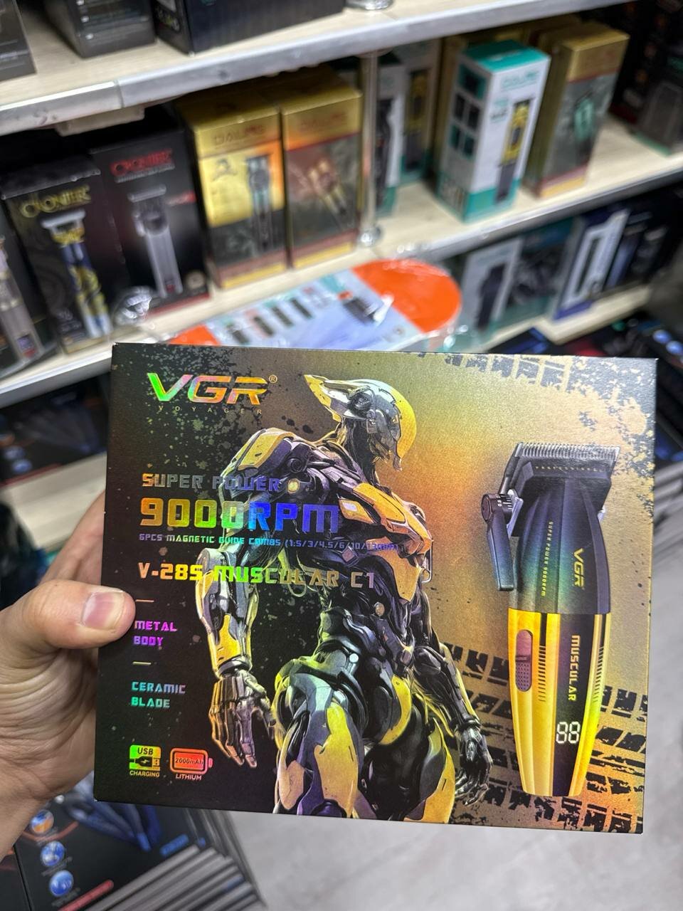 Машинка для стрижки VGR V-285, питание от USB, нержавеющая сталь