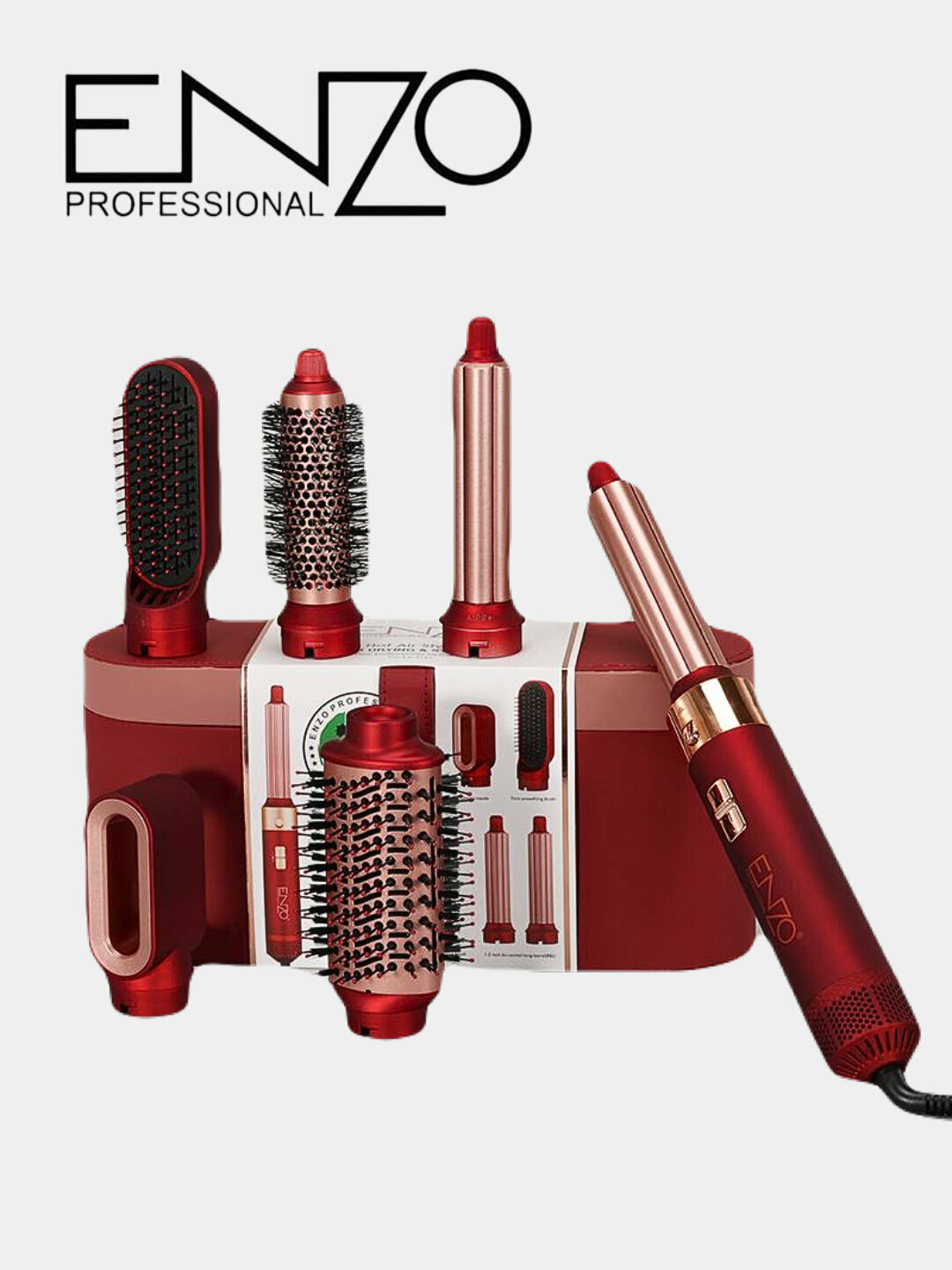 Фен для волос supersonic "Enzo"-4140 стайлер, 6в1, 1200 вт Air Styler