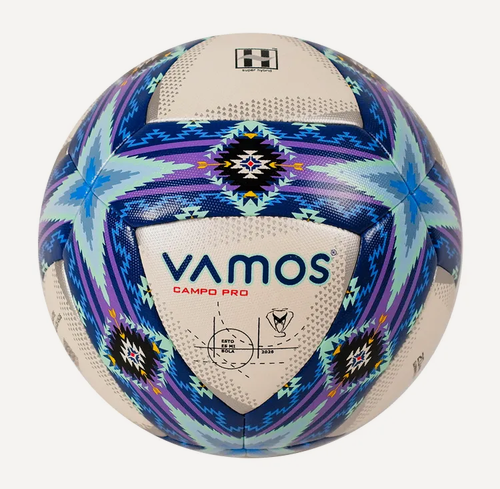 Изображение товара Мяч футбольный матчевый VAMOS CAMPO PRO №4 BLU 20 панелей