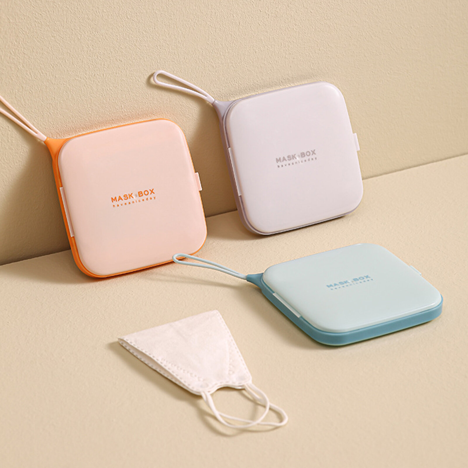 5 шт. Коробка для хранения масок, держатель для масок, портативная коробка для масок, контейнеры для масок, многоразовая папка для перерабатываемых масок, чехол для одноразовых масок.
