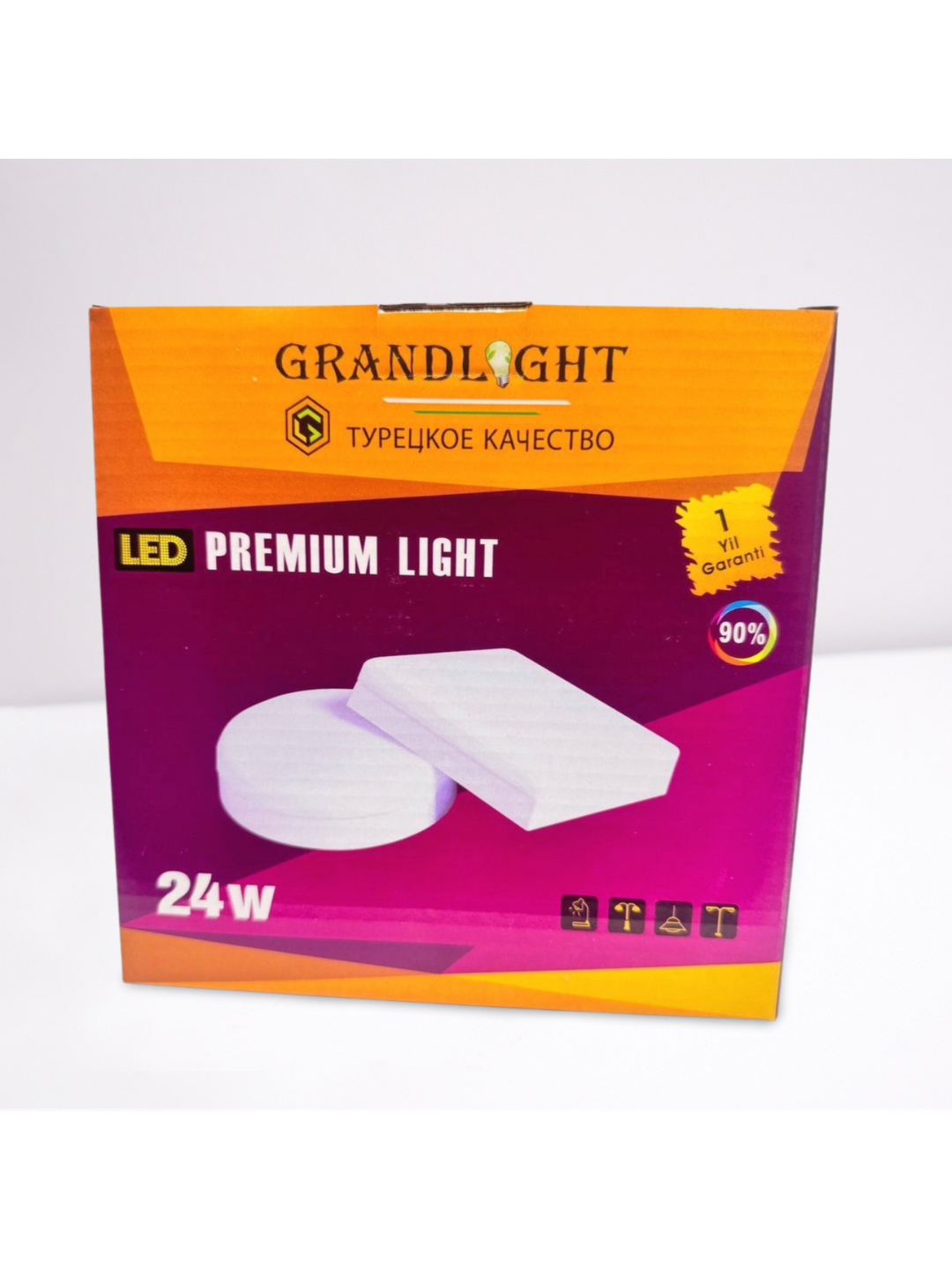 Свет-к "GRAND LIGHT" 24W 6500K (наруж. круг) акрил