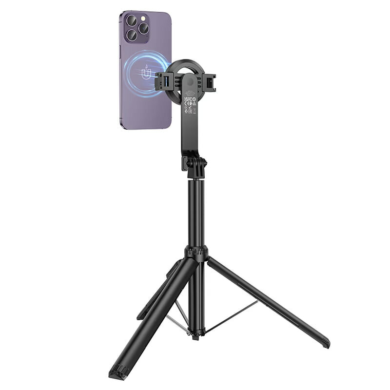 Настольная подставка Hoco «K25 Sherkhan» для прямой трансляции black — фото 1