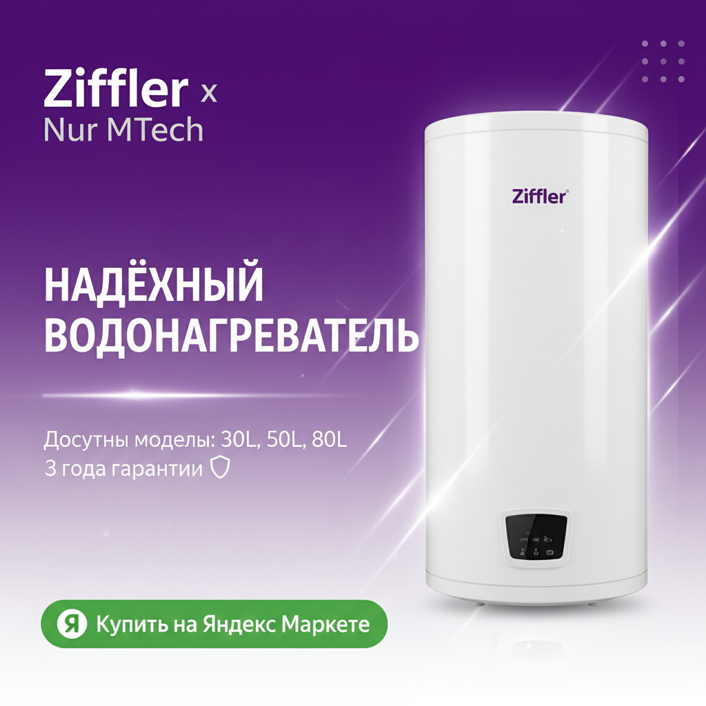 Водонагреватель Ziffler 80л