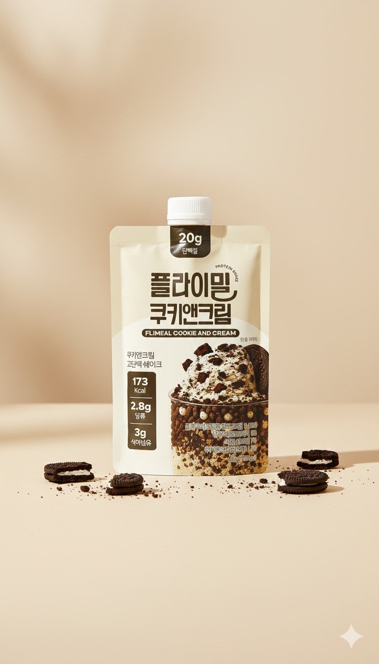 Протеиновый коктейль Flimeal "Печенье-Крем", без ГМО, печенье-крем — фото 1