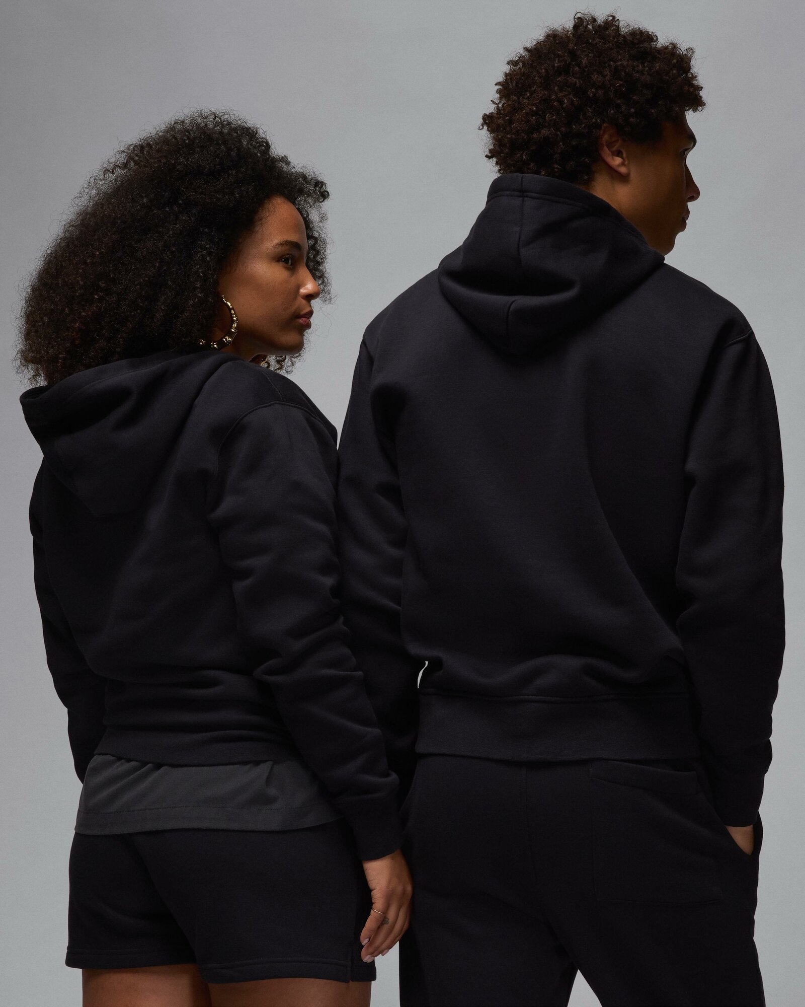 Худи Jordan Brooklyn Fleece Po, размер M, , черный/белый — фото 1