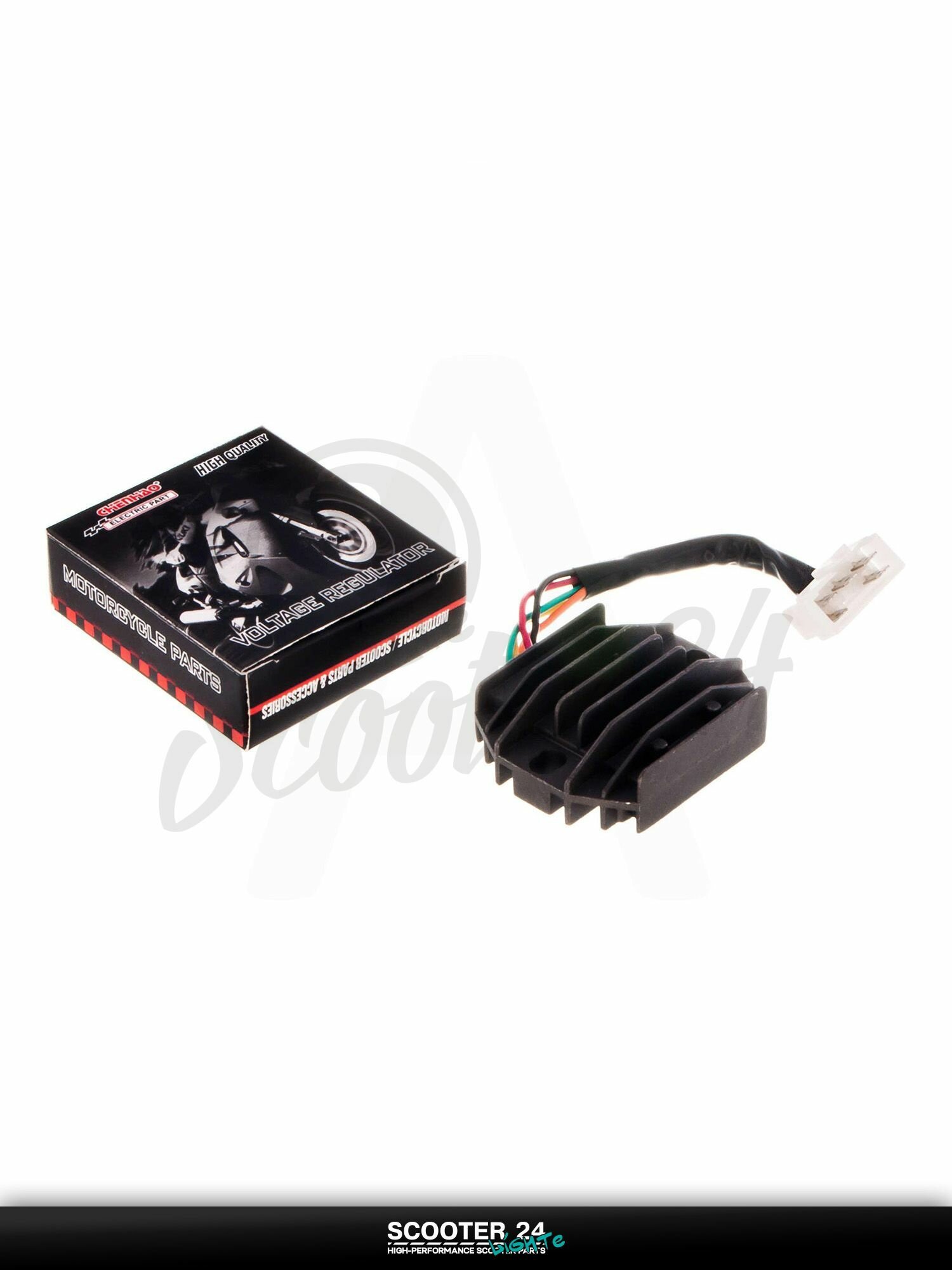 Реле зарядки на китайский скутер 4T GY6 125/150 (5 проводов) "MANLE"