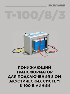 Изображение товара CVGAUDIO T-100/8/3 Понижающий трансформатор