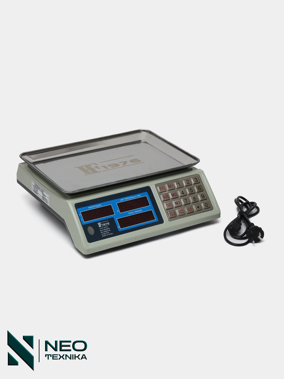 Электронные торговые весы Constant 14191-423FX — до 40 кг, с функцией расчёта цены