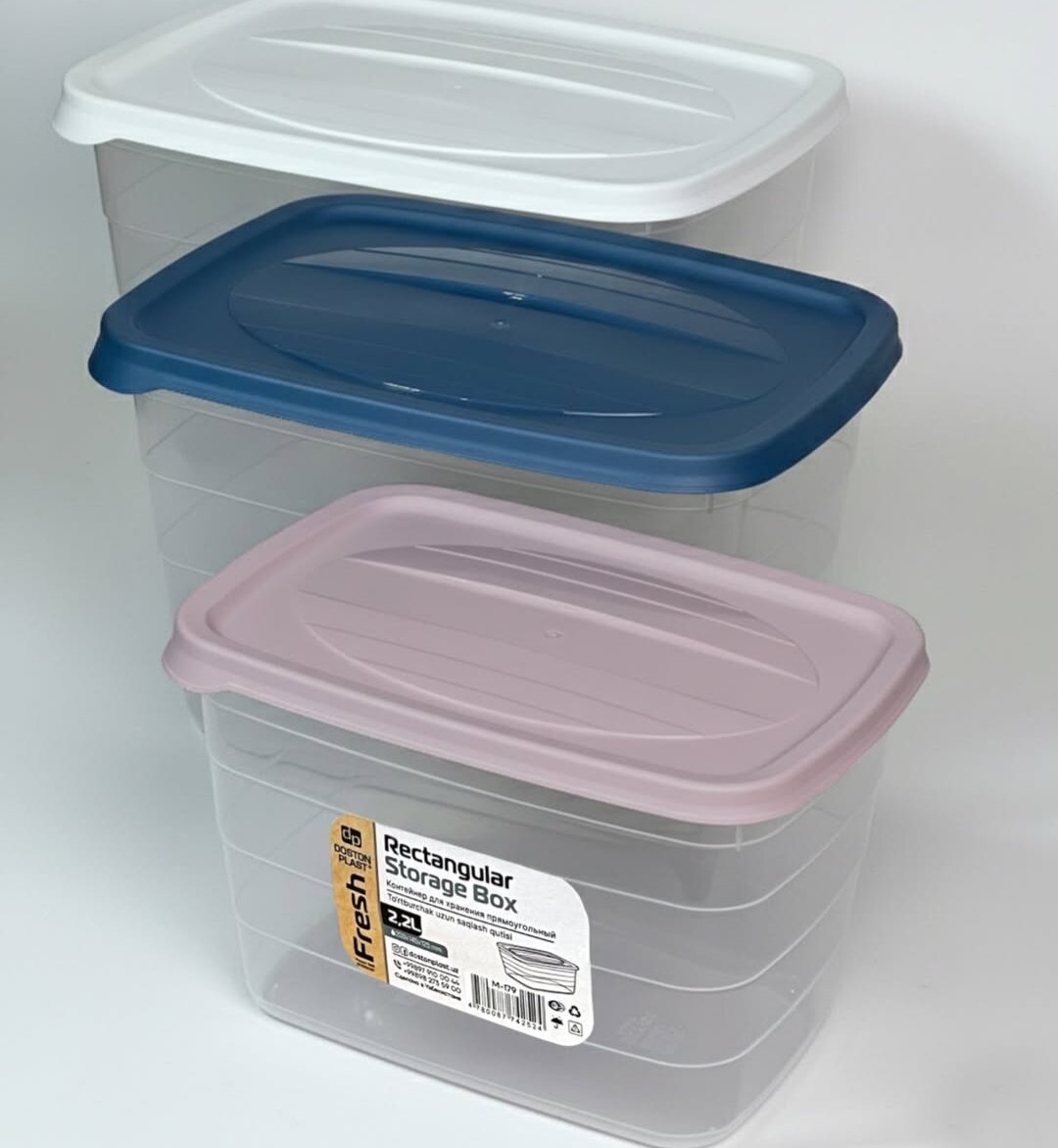 Контейнер для хранения продуктов вещей, ящик для мелочей, прозрачный. 6л