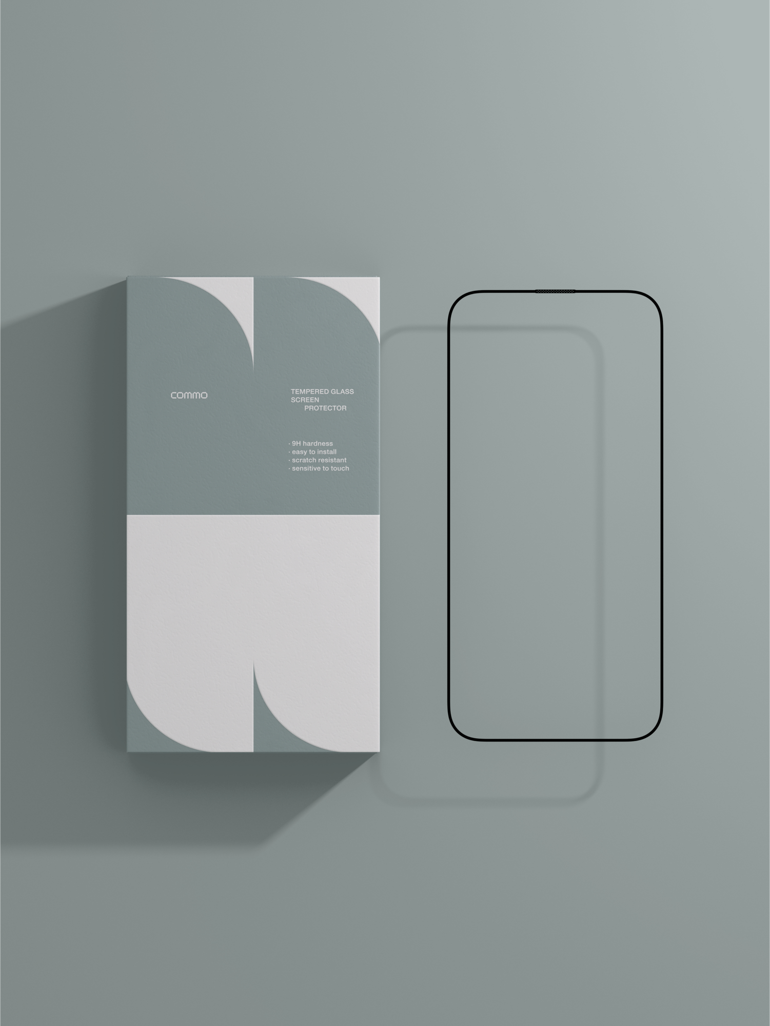 Защитное стекло с аппликатором COMMO Clear Glass для Apple iPhone 15 Pro Max, прозрачное — фото 1