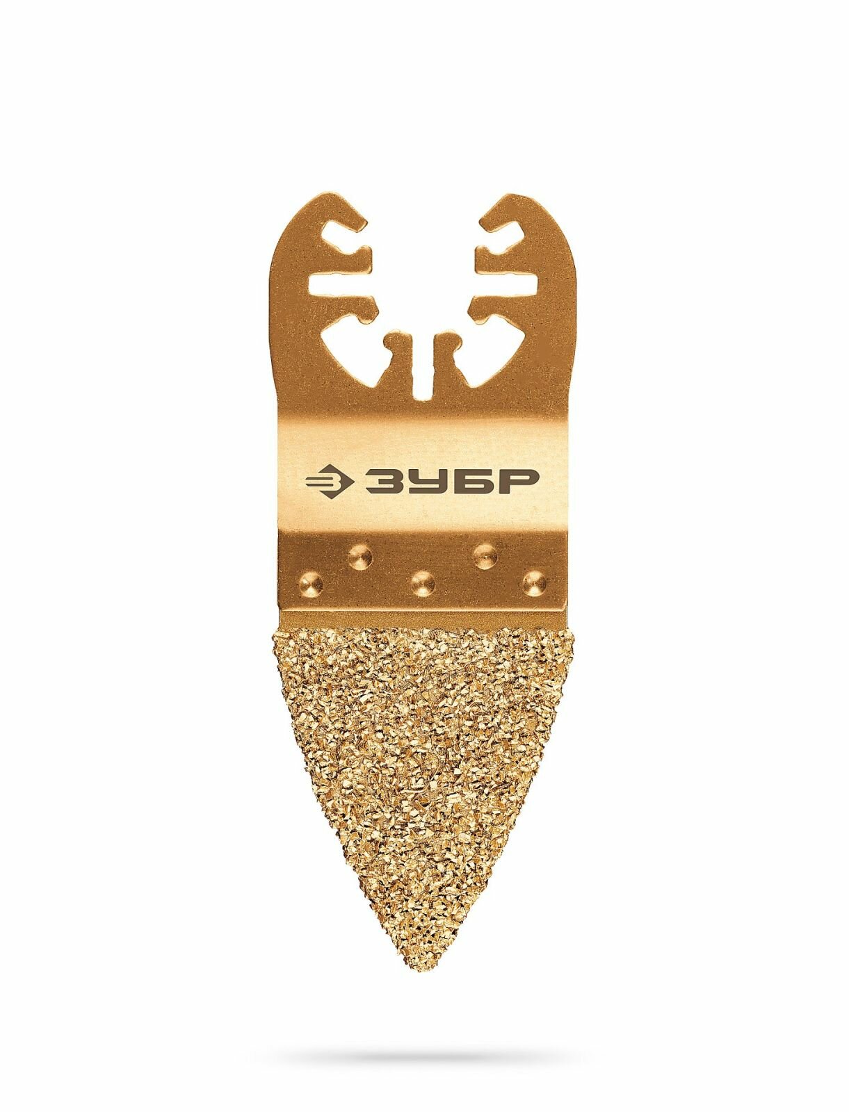 Полотно дельтовидное ЗУБР CARBIDE ВК8 Р40, 35x40 мм, с твердосплавной крошкой, краска, клей, ламинат, стекло, угле пластик, UniLock