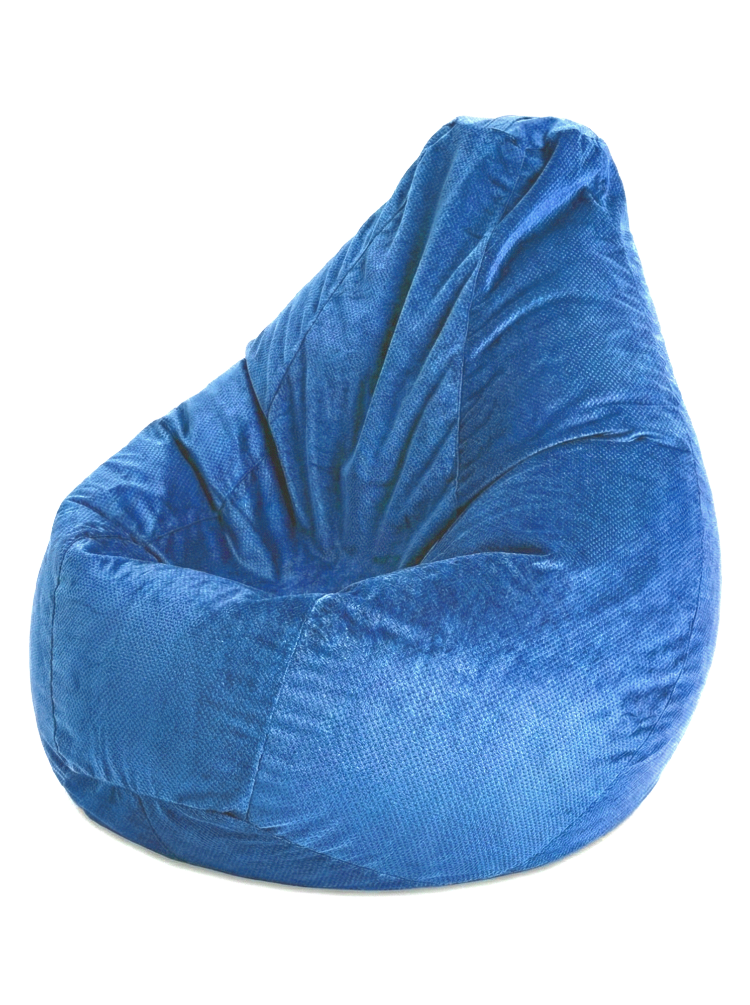Кресло-мешок Пуффбери «Груша», размер XXL средний, Велюр Голубой — фото 1