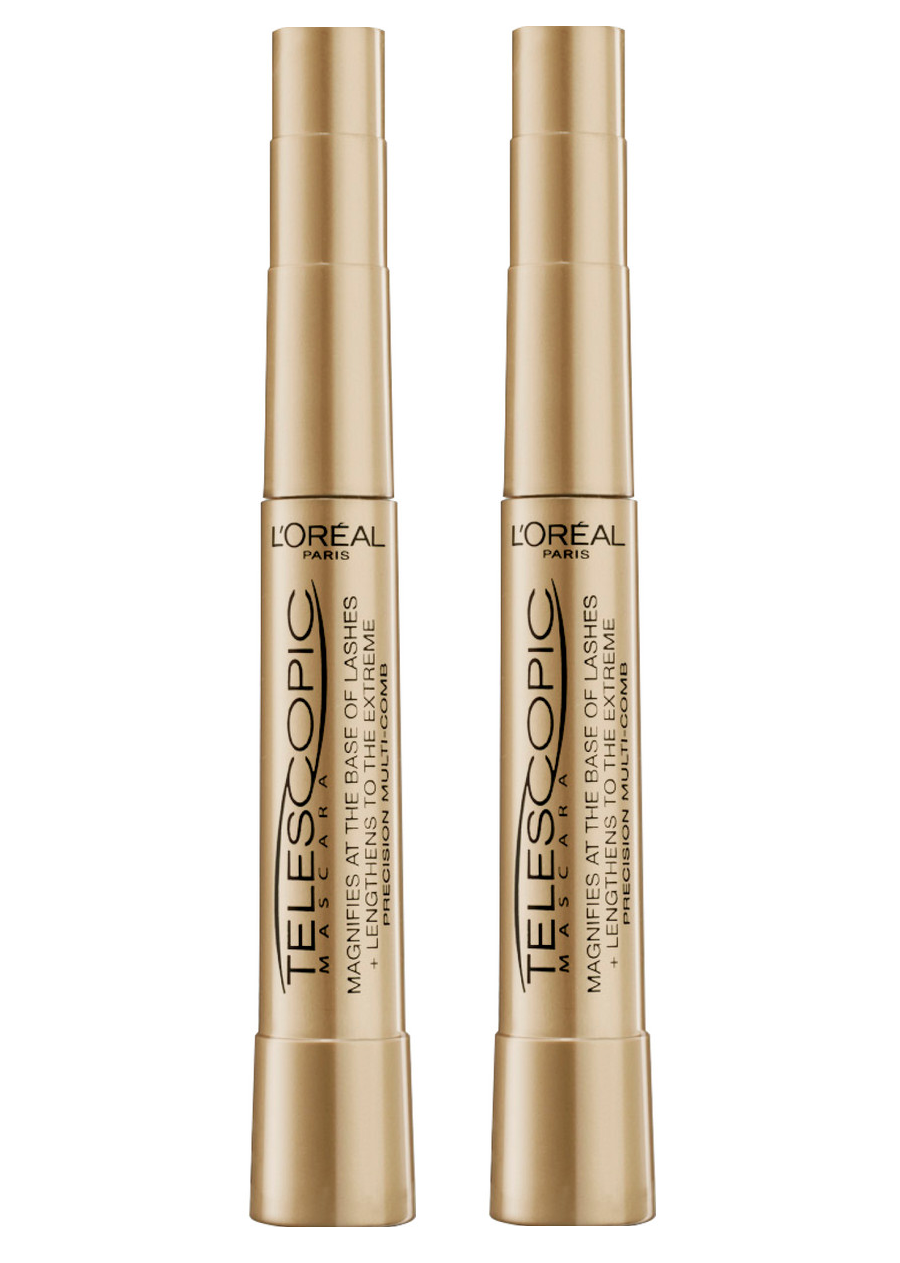 Набор L'Oreal Paris Тушь для ресниц TELESCOPIC для удлинения и разделения, черная, 2 шт