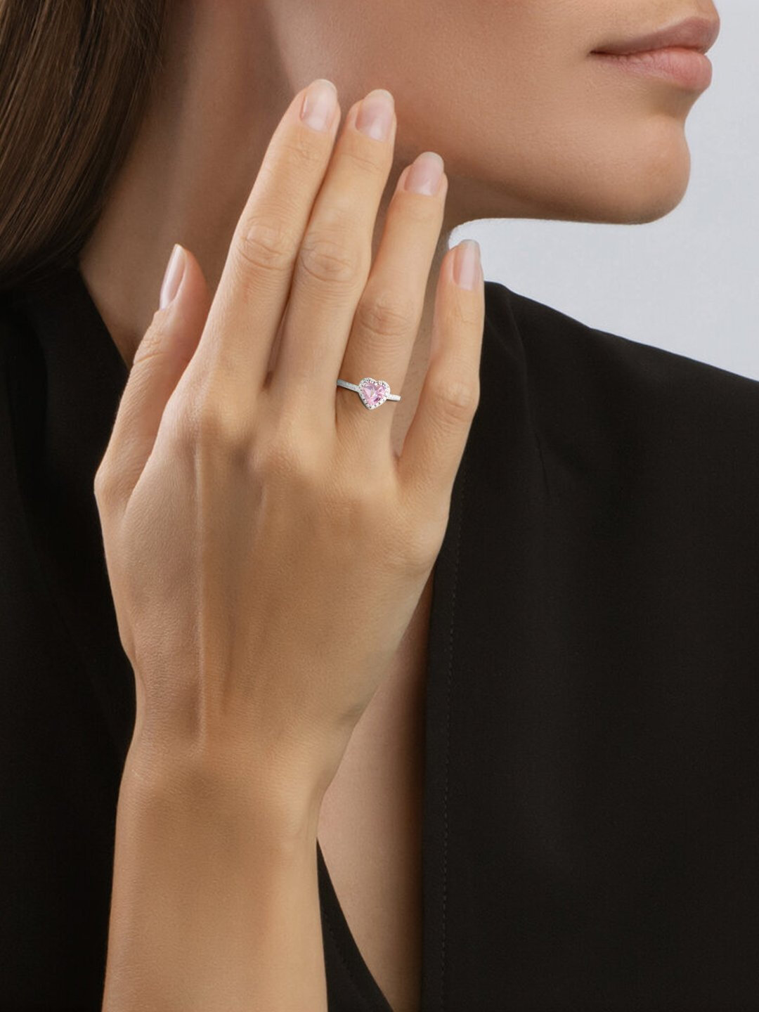 Кольцо , серебристый — фото 1