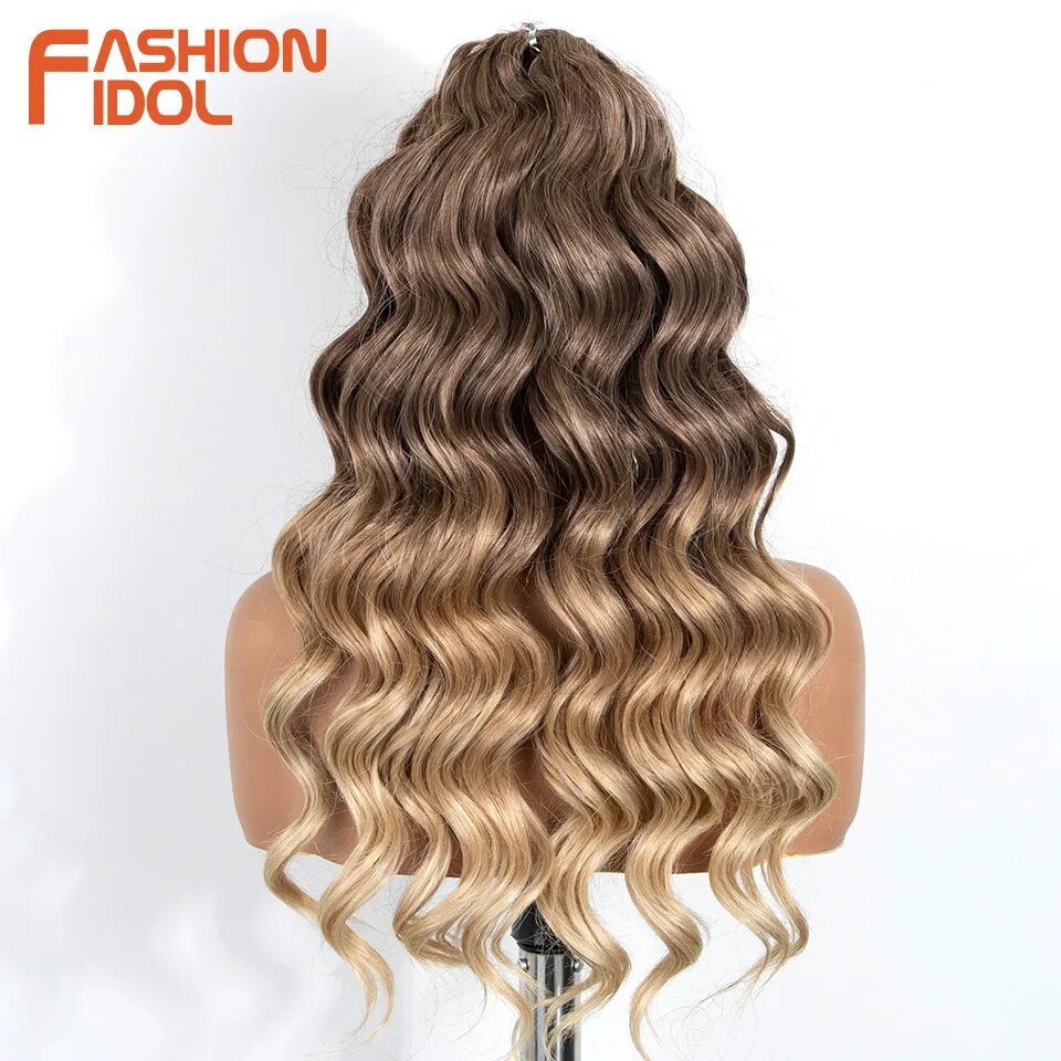 Синтетический волос FASHION IDOL, глубокая волна, омбре T042