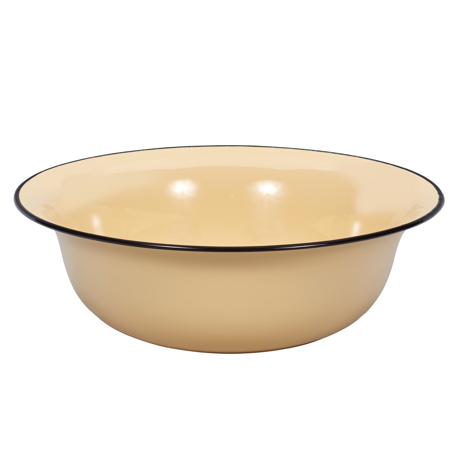 Таз хозяйственный Лысьвенские эмали эмалированный, 9.0 л, диаметр 400 мм, без деколи С-3021