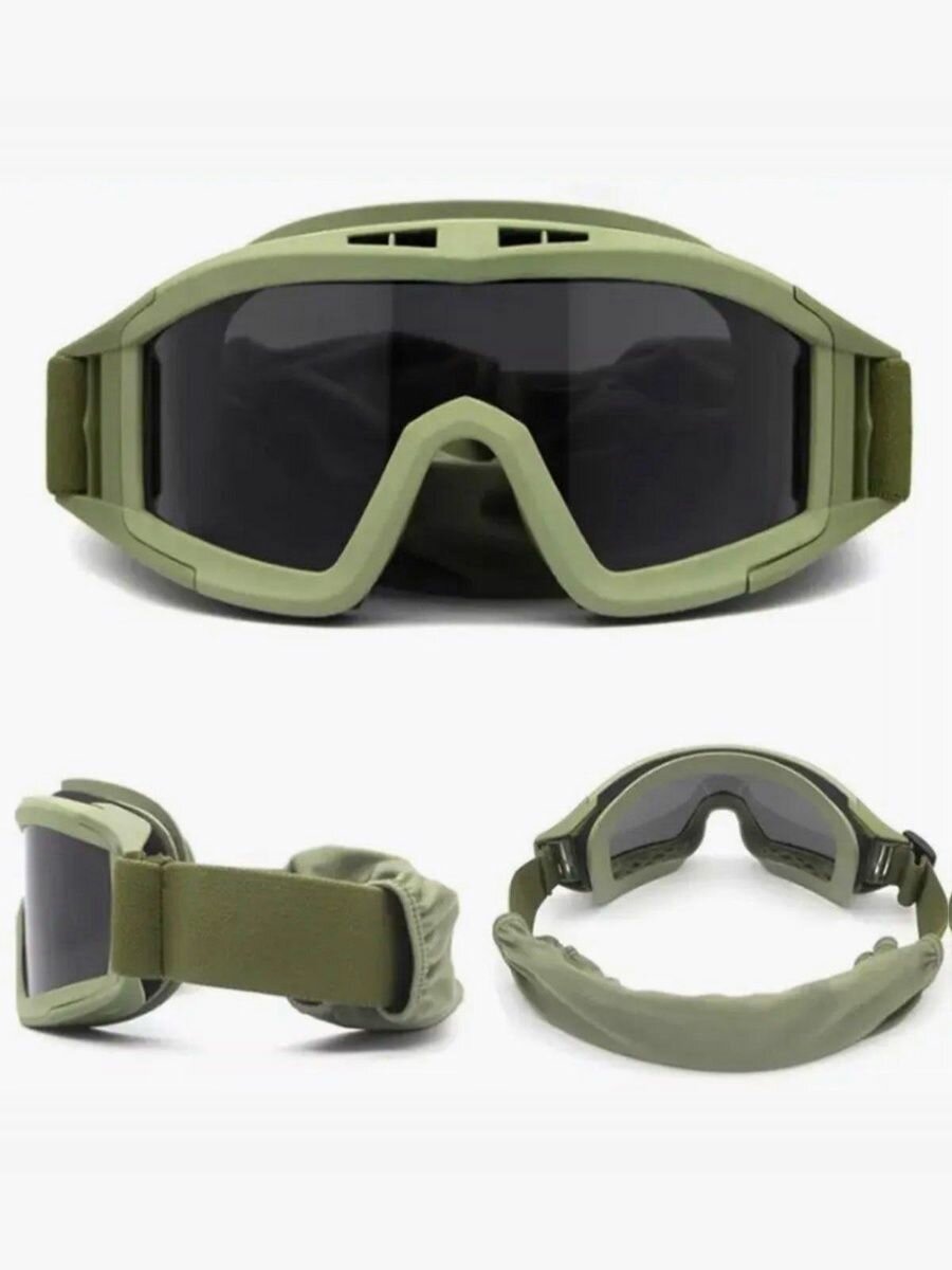 Тактические очки, с двумя сменными линзами — фото 1