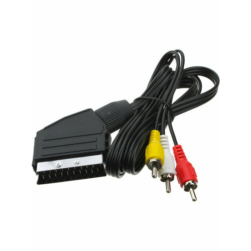 фото Шнур 3rca-scart 1м сигнал