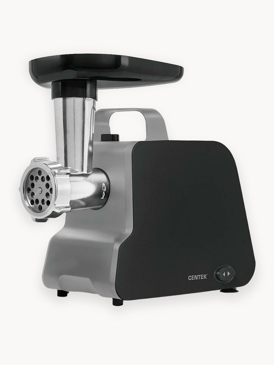 Мясорубка Centek CT-1603 (черный) 2000Вт, реверс, нож из литой стали, открытая ручка