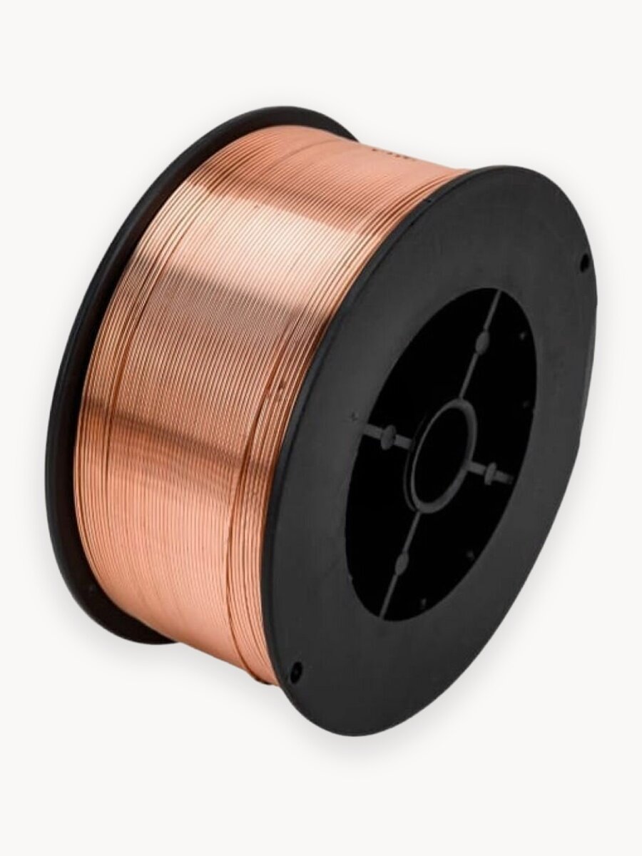 Проволока сварочная 0,8 мм омедненная 1 кг SOLARIS (WM-ER70S6-08010)