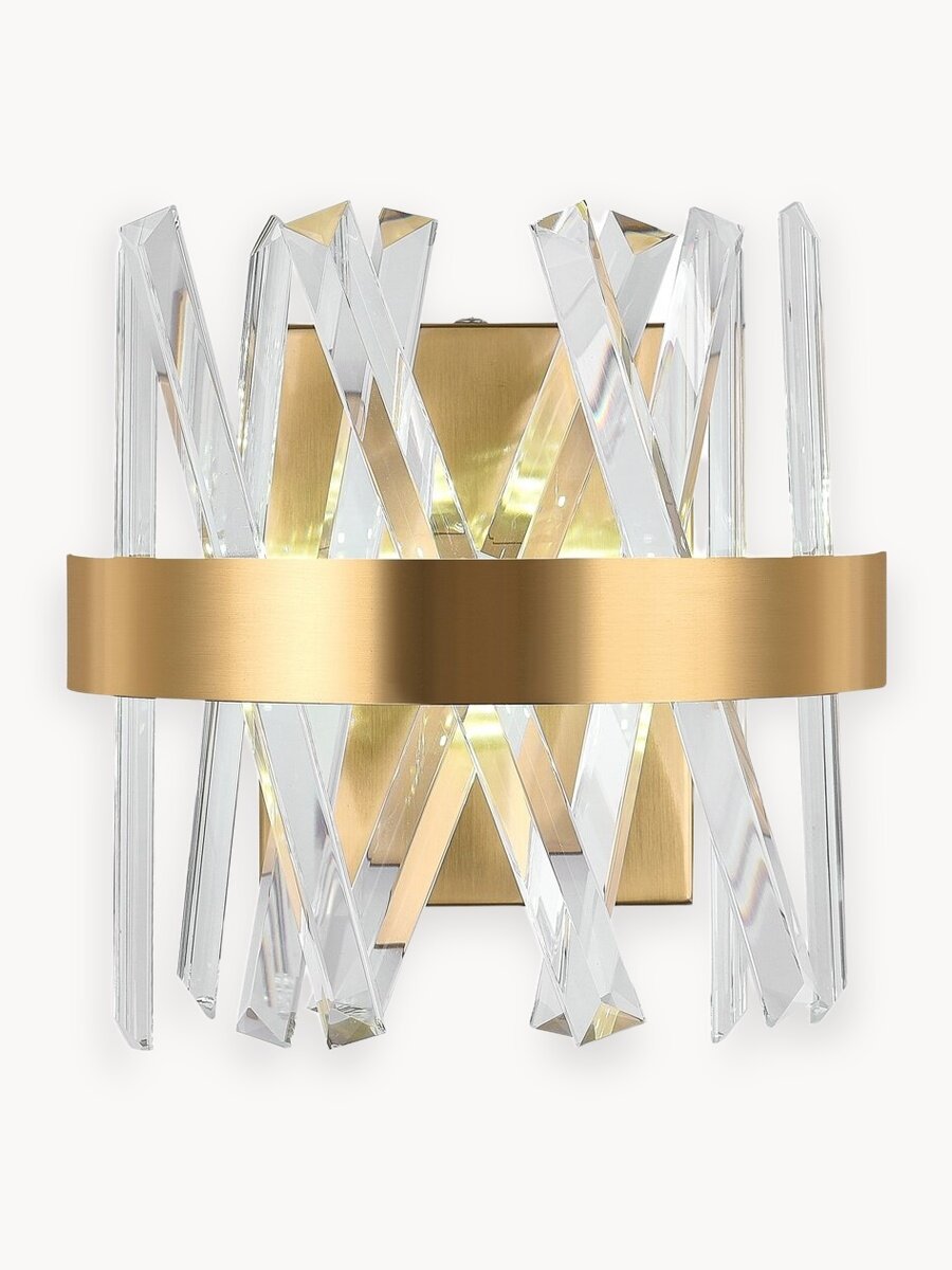 Светодиодное бра нимб, золото, LED